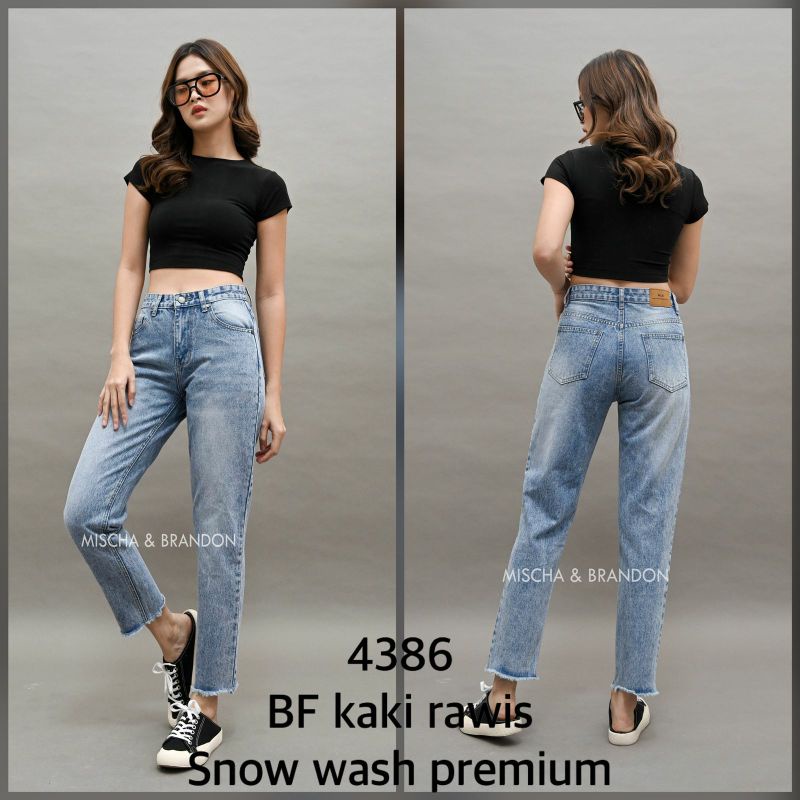 CELANA BOYFRIEND JEANS PREMIUM M&B (MISKHA) 4386 / 4389