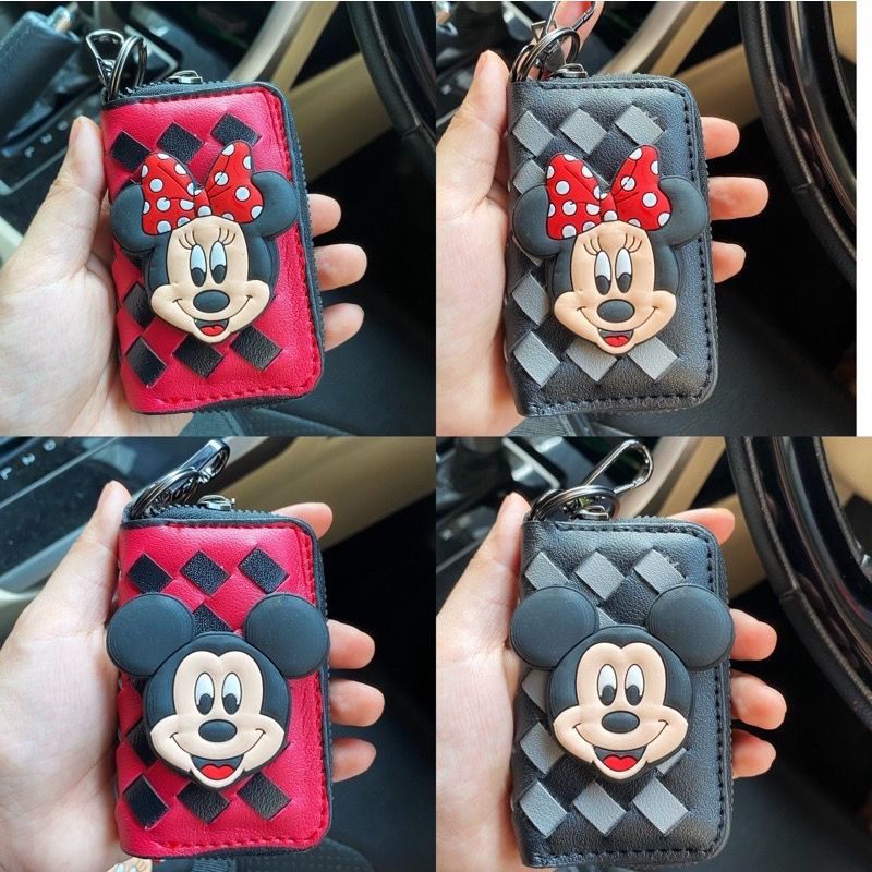 gantungan kunci mobil mickey minnie dompet stnk dompet kunci mobil stnk