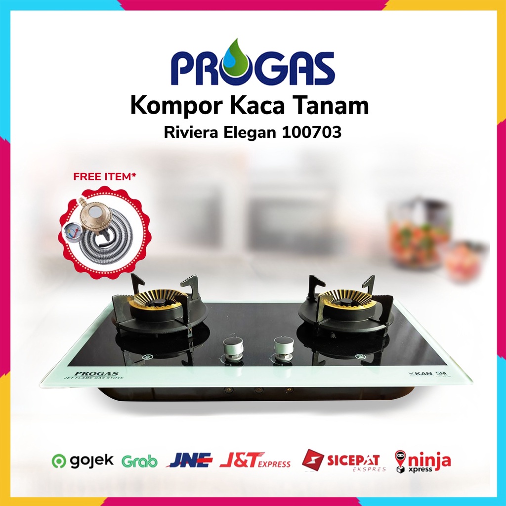 Kompor Tanam PROGAS 2 Tungku ELEGAN