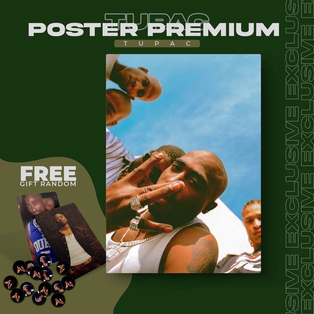 [BM Poster Premium] TUPAC (20 cm x 30 cm) || Hiasan Dinding | Poster | Dekorasi Rumah