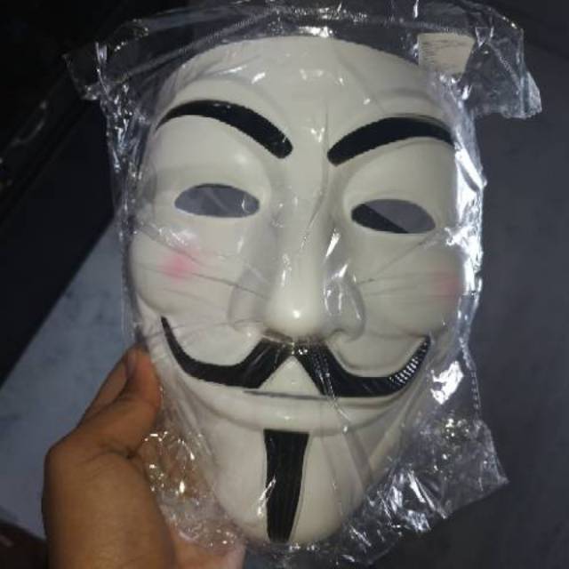 (Packing Box) Topeng anonymous topeng hacker eceran murah