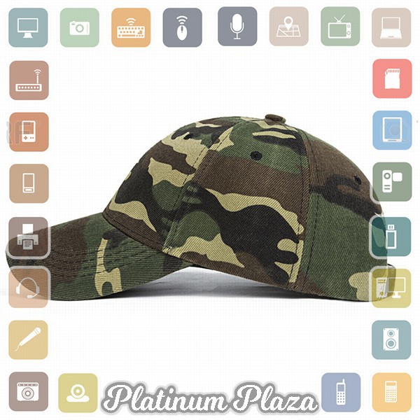 Topi Trucker Baseball Camouflage Army Summer Hat - S8R - Green`1PG3UU-