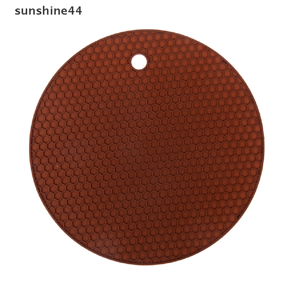 Sunshine 1PC Alas Piring / Wadah Makanan Dengan Bahan Silikon Non-slip Dan Tahan Panas  .