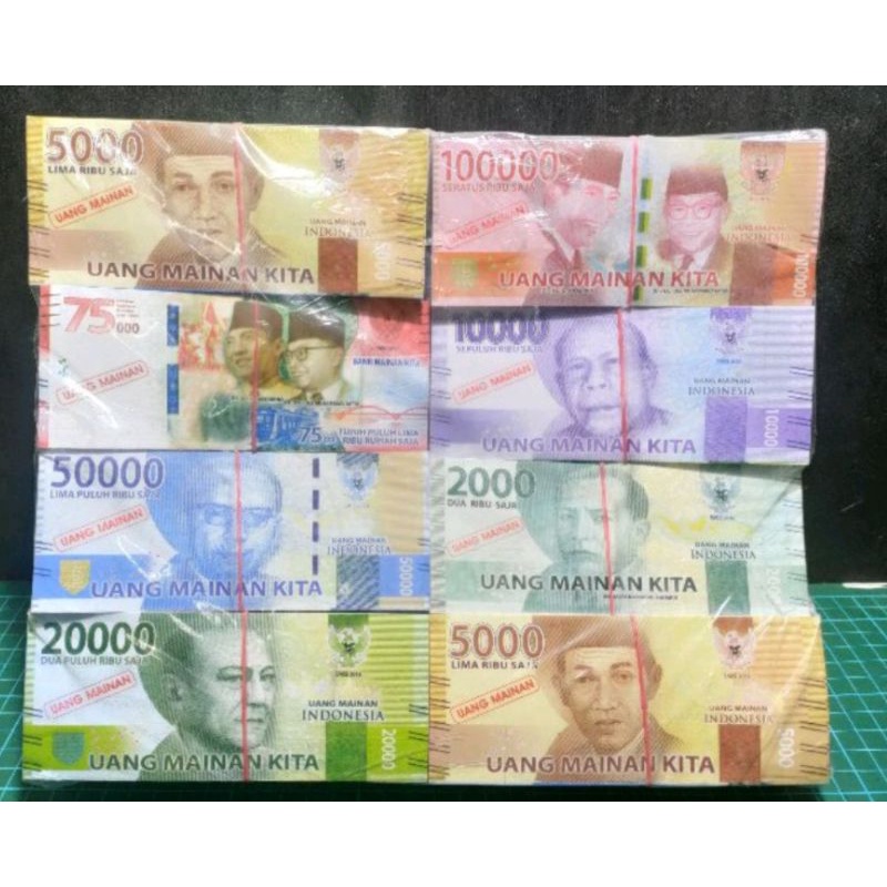 Mainan anak duit-duitan kertas