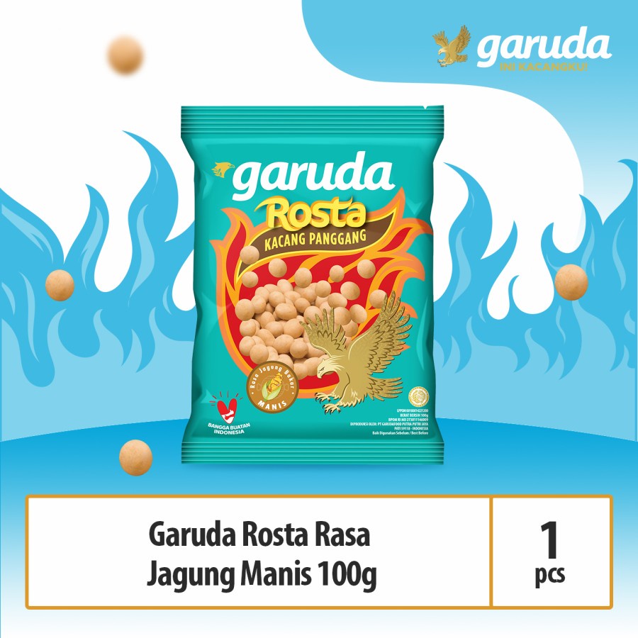 KACANG PANGGANG GARUDA ROSTA JAGUNG MANIS 95GR