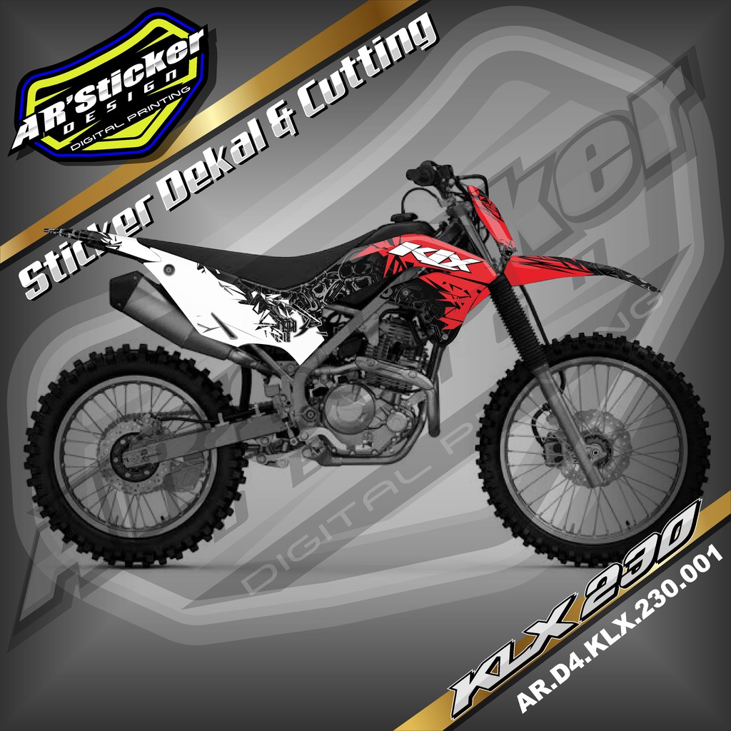 Decal KLX 230 Full Body, Stiker Dekal KLX 230 Full Body (Kode 001)