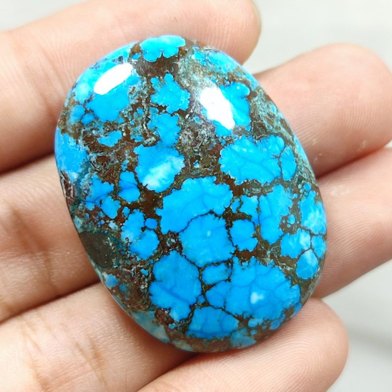 BATU PIRUS PERSIA (TURQUOISE) ASLI NATURAL TOP QUALITY DIMENSI SUPER JUMBO UNTUK KOLEKTOR