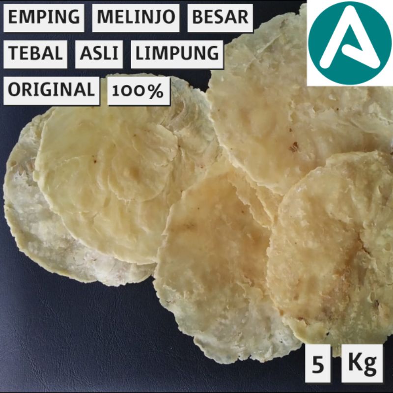 

Emping melinjo jumbo tebal (15-20 biji) 5 kg original Limpung Batang