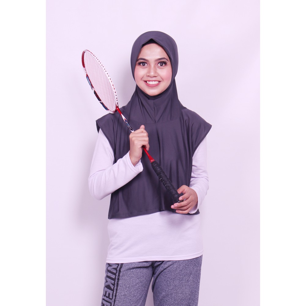 BERGO SPORT HIJAB SPORT KERUDUNG OLAHRAGA MENUTUPI DADA/SPORT HIJAB/JILBAB VOLLY SENAM BADMINTON/HIJAB RENANG/HIJAB INSTAN JERSEY Wilona