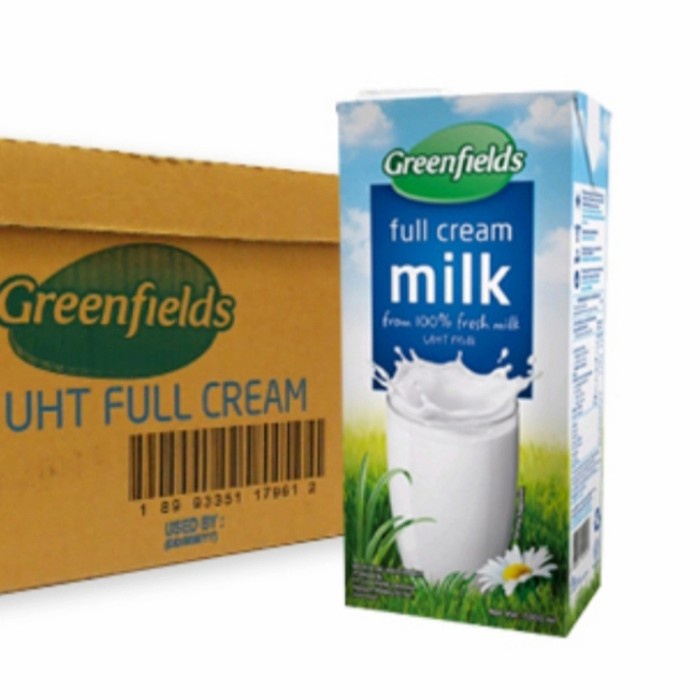 

Ee5F10 Susu Uht Greenfields Milk - Full Cream Plain 1Liter 6Gddv
