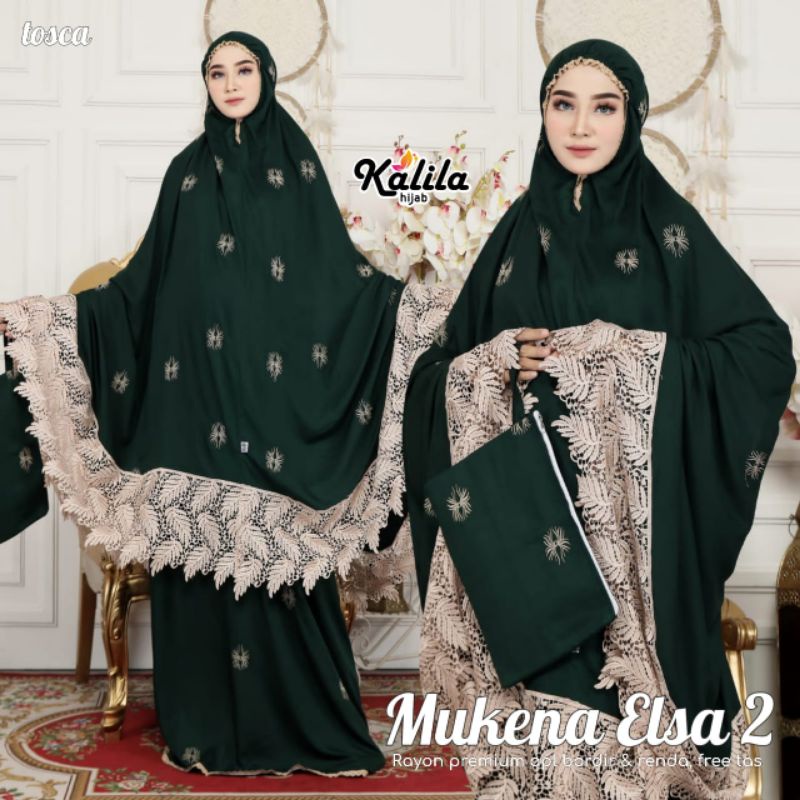 MUKENA DEWASA JUMBO/MUKENA RAYON PREMIUM BORDIR (ELSA MUKENA)