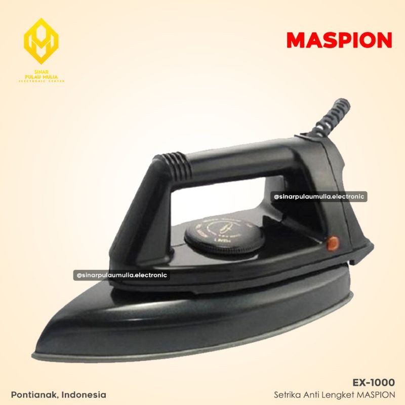 Maspion Setrika Plat Anti Lengket - EX-1000 / EX 1000 / EX1000