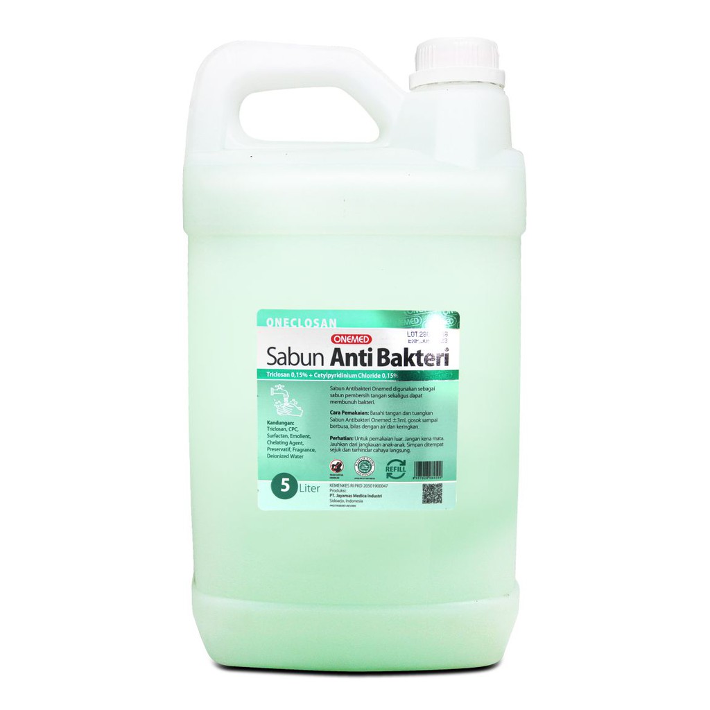 Onemed Sabun Antibakteri 5 Liter / Sabun Anti Bakteri Galon Refill 5 Liter / Sabun Onemed 5 Liter