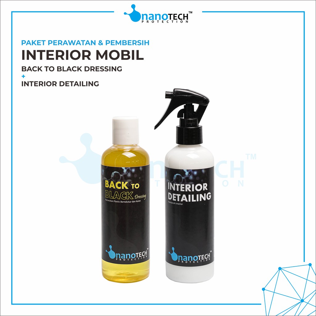  PAKET  PERAWATAN PEMBERSIH  INTERIOR MOBIL NANOTECH 