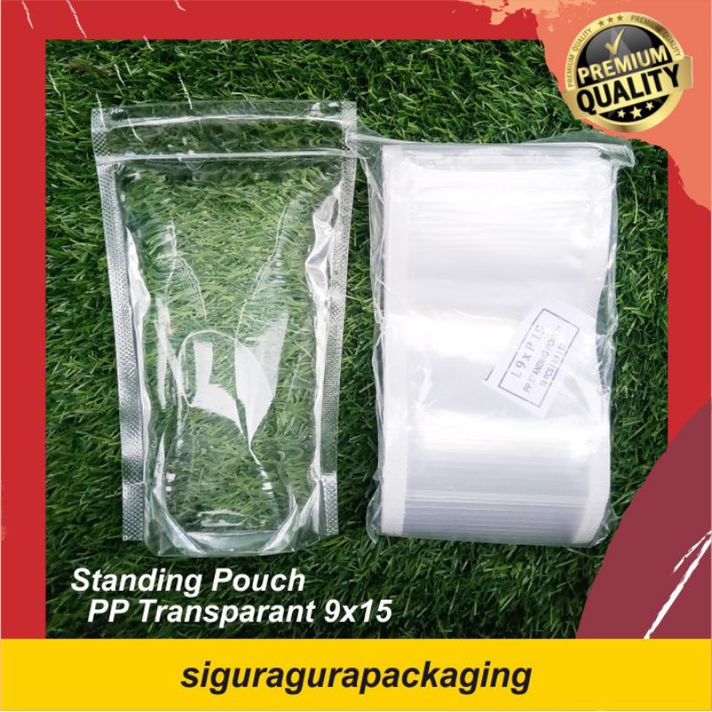 STANDING POUCH DOUBLE SEAL 9x15 50lembar