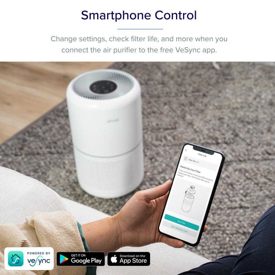 Levoit Core 300S Smart Air Purifier True HEPA - Pembersih Udara