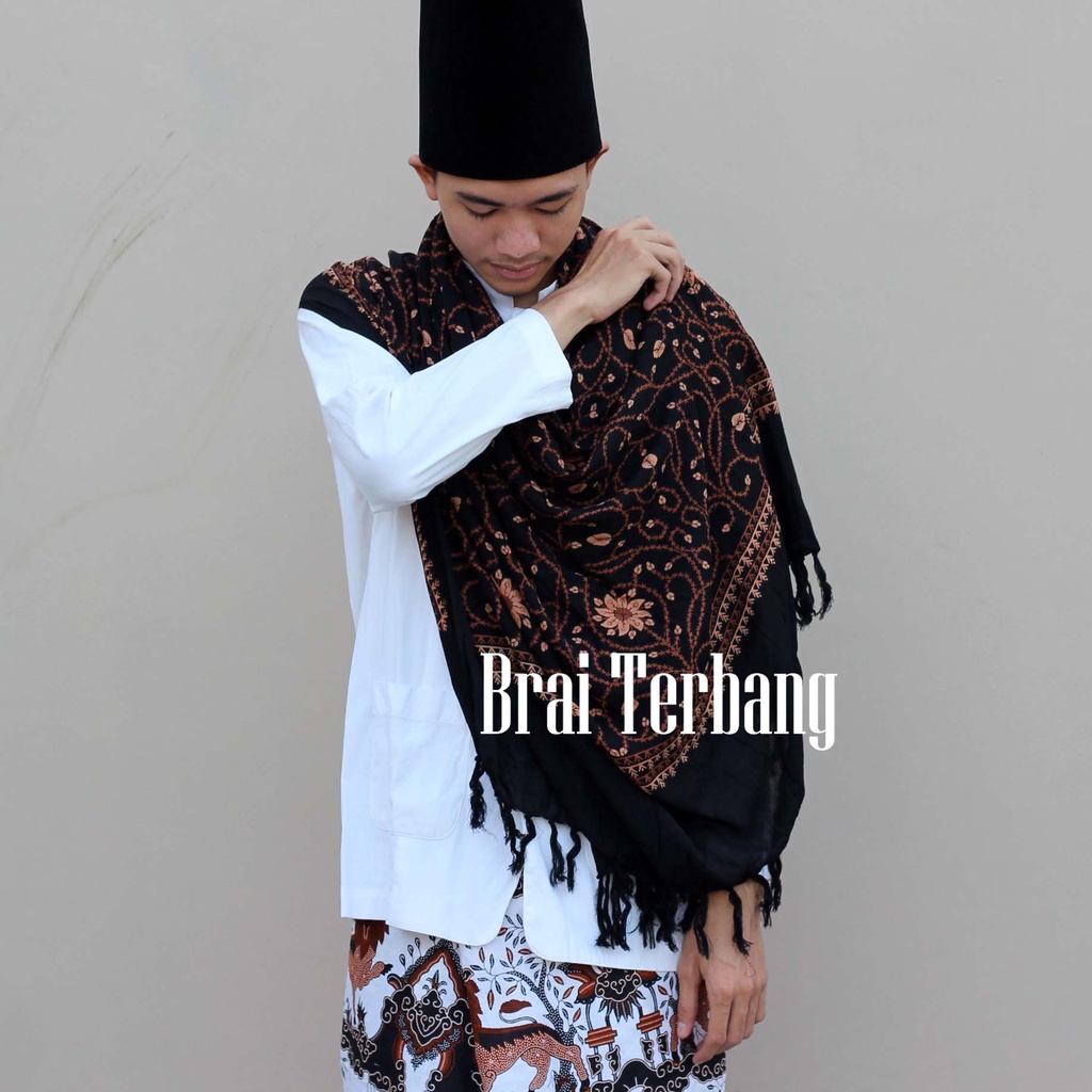 RB sorban panjang premium kashmiri shawl full bordir wool