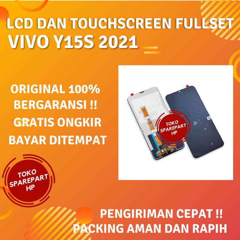 Lcd Ori Vivo Y15S - Y 15S - Y15 S 2021 Fullset Layar Touchscreen Original