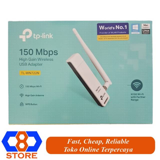 TPLINK TL-WN722N TP-LINK WN722N WN722 USB ADAPTER PENERIMA WIFI KUAT