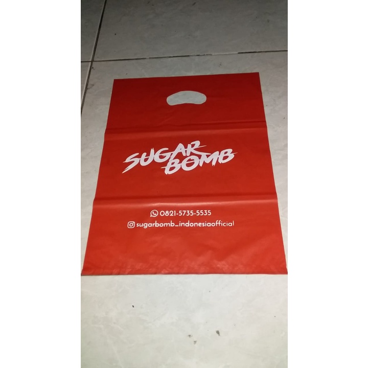 Gratis Desain Sablon plastik packing Uk.35x50cm Minim 100/sablon plastik olshop/sablon plastik shopping bag/sablon plastik custom/plastik sablon