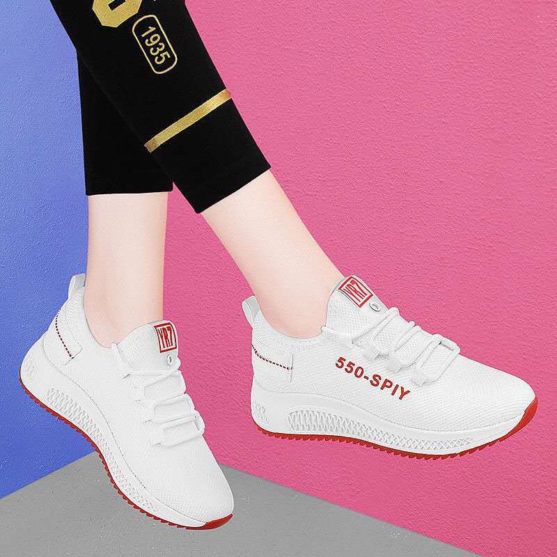 GROSIRTAS LV0137  Sepatu Sneakers Wanita Import Sport Shoes Putih Wanita Motif 550 SPIY Sepatu Sport Wanita Karet Lentur