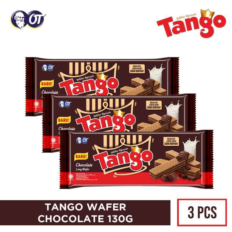 

WAFER TANGO COKLAT LONG 130 gr x 3pcs ( Isi 3pcs)