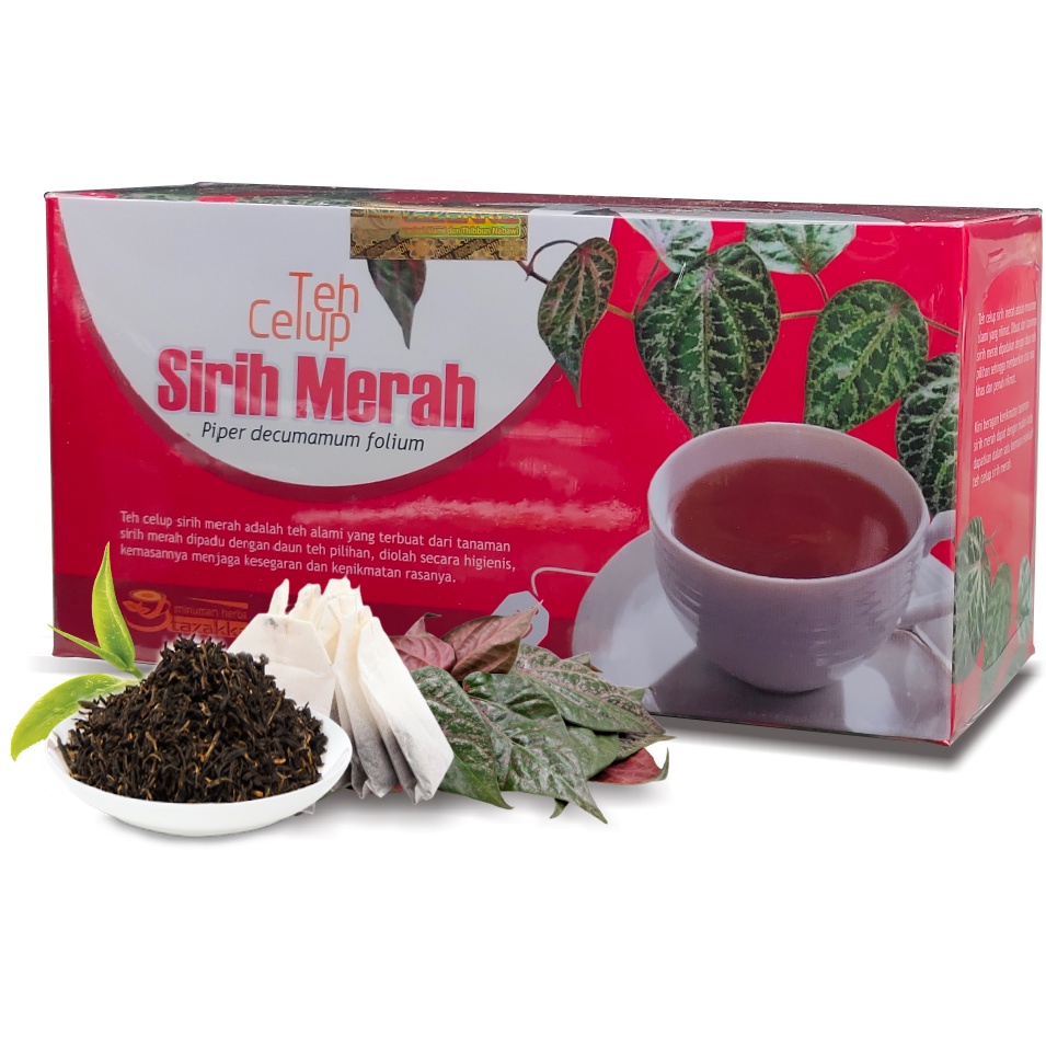 TEH HERBAL SIRIH MERAH TAZAKKA OBAT HERBAL TEH DAUN SIRIH MERAH TAZAKKA ISI 20 TEH CELUP ORIGINAL