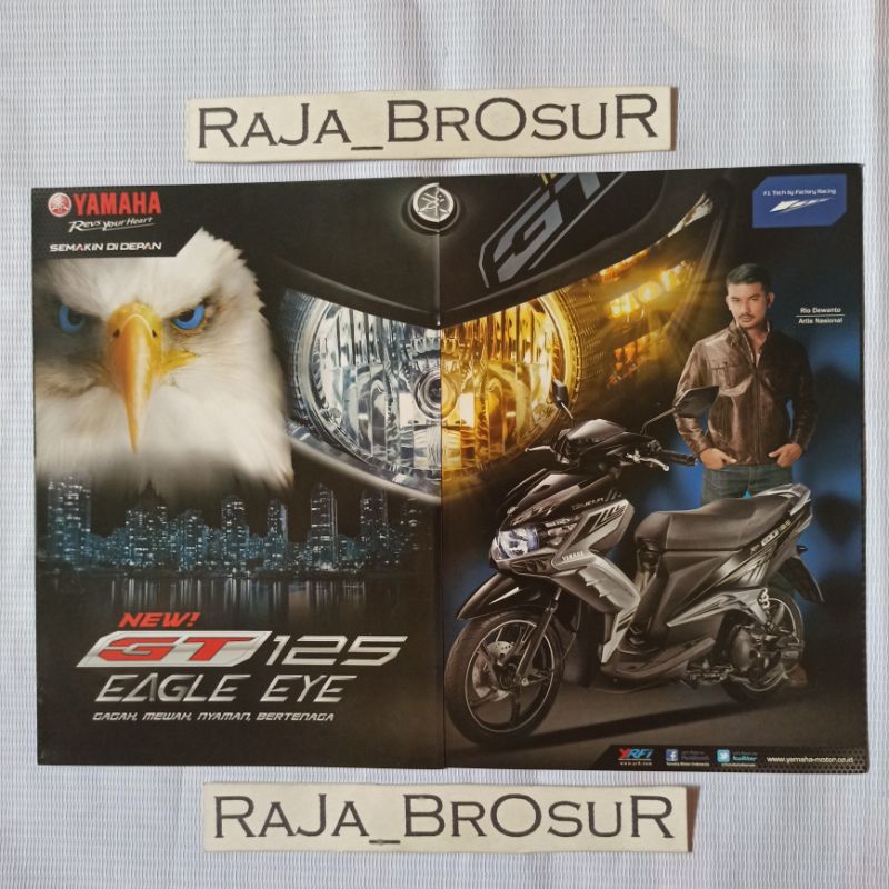 Poster brosur Yamaha new GT 125 eagle eye 2014