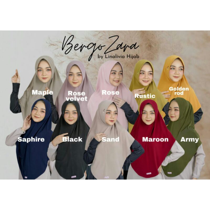 LINALIVIA HIJAB | BERGO ZARA | BISA COD