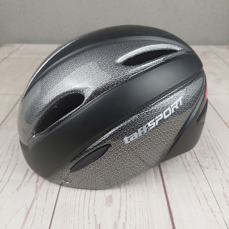 TaffSPORT Helm Sepeda Cycling Bike Helmet Visor Removable Lens - WT-018S-BK - Black