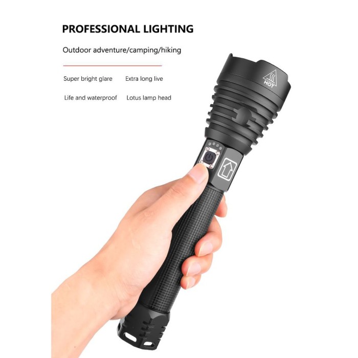 SINTE Senter LED XHP90 QUEEN SANCA 50000LM BIG SIZE Super Terang 18650