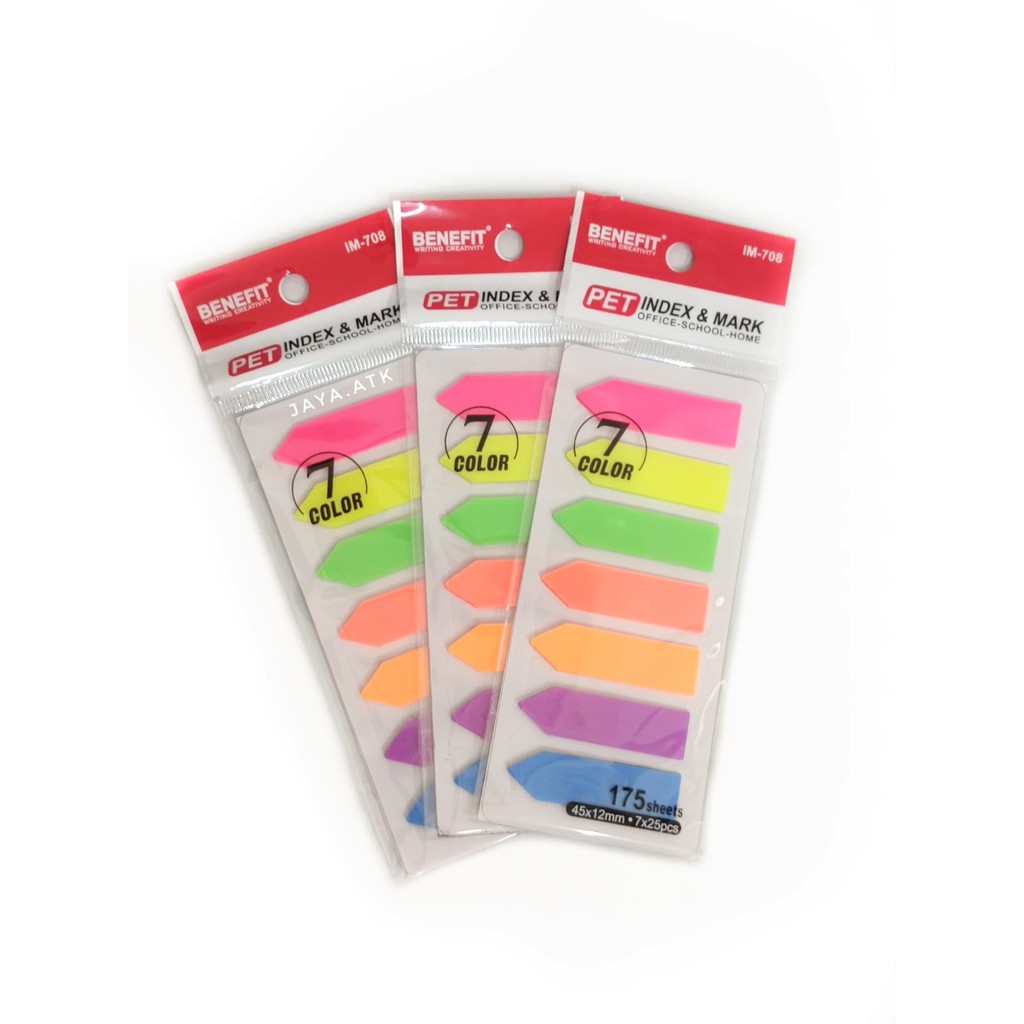 

STICKY NOTES PANAH PEMBATAS BUKU PLASTIK INDEX TEMPEL WARNA WARNI MURAH