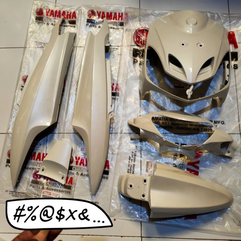 Full Body Alus Yamaha Mio Smile Warna Putih Ori Yamaha YGP