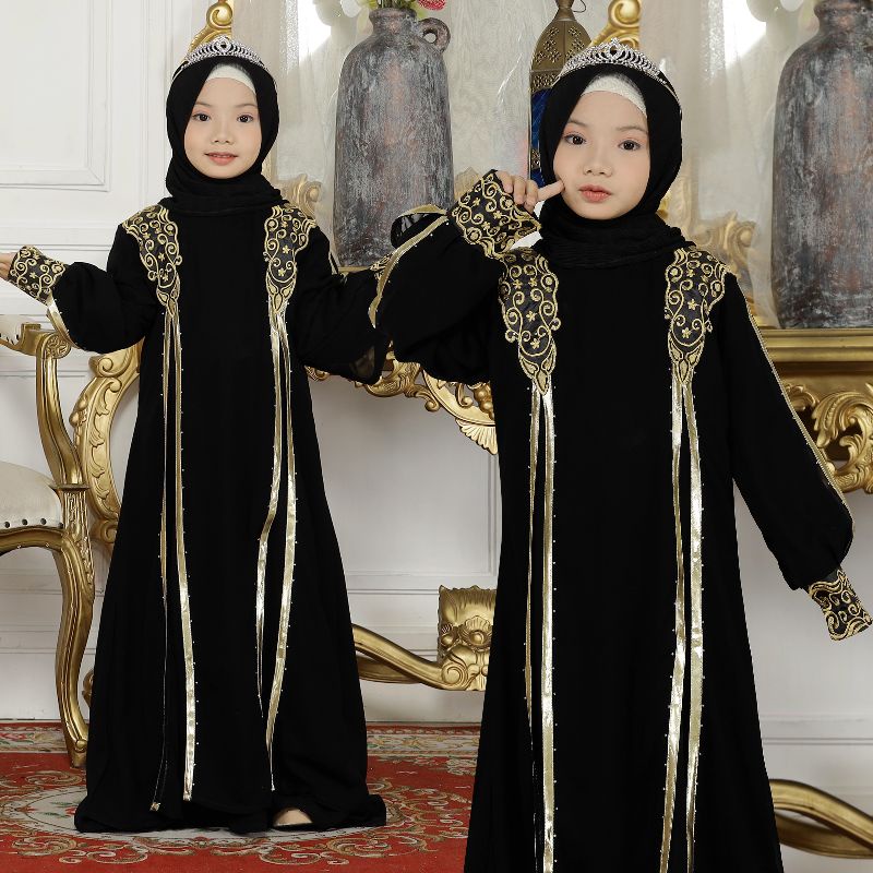 Gallery Exclusive Abaya Hitam Anak Turkey 01