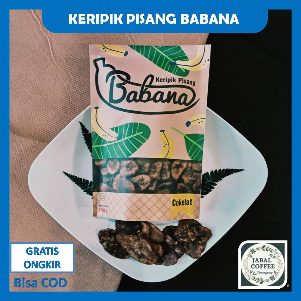 Keripik Pisang Babana Rasa Cokelat Balado 100 Gram / Keripik Pisang Gurih Renyah Free Bubble WrapJ36