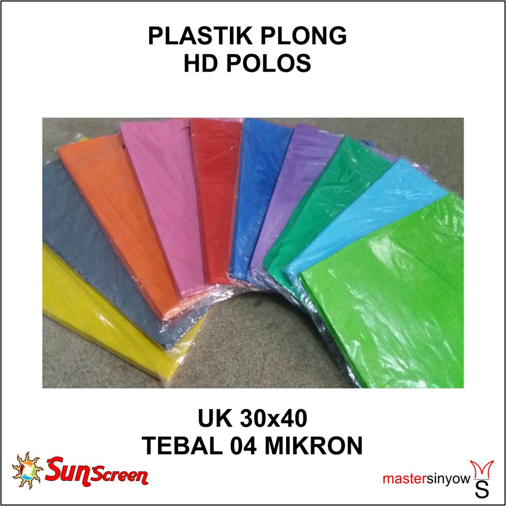 Plastik Plong HD Packing Olshop ukuran 30x40 Polos bisa COD