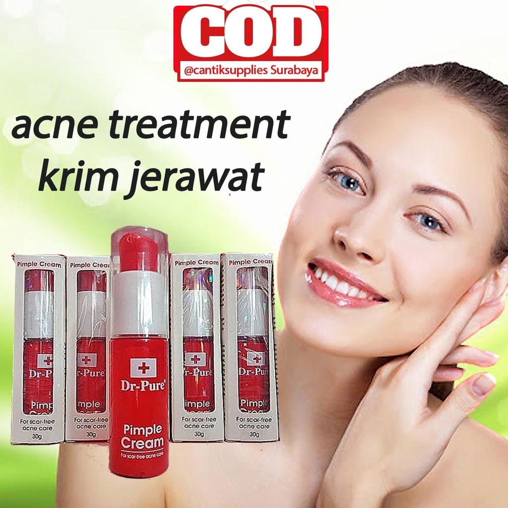 ❤️  DR PURE PIMPLE CREAM ACNE BPOM Krim Jerawat
 ❤️ Obat jerawat