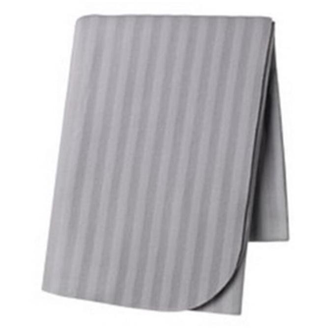 Ikea Vitmossa Blanket Selimut Grey Throw Abu Garis Bahan Fleece Lembut