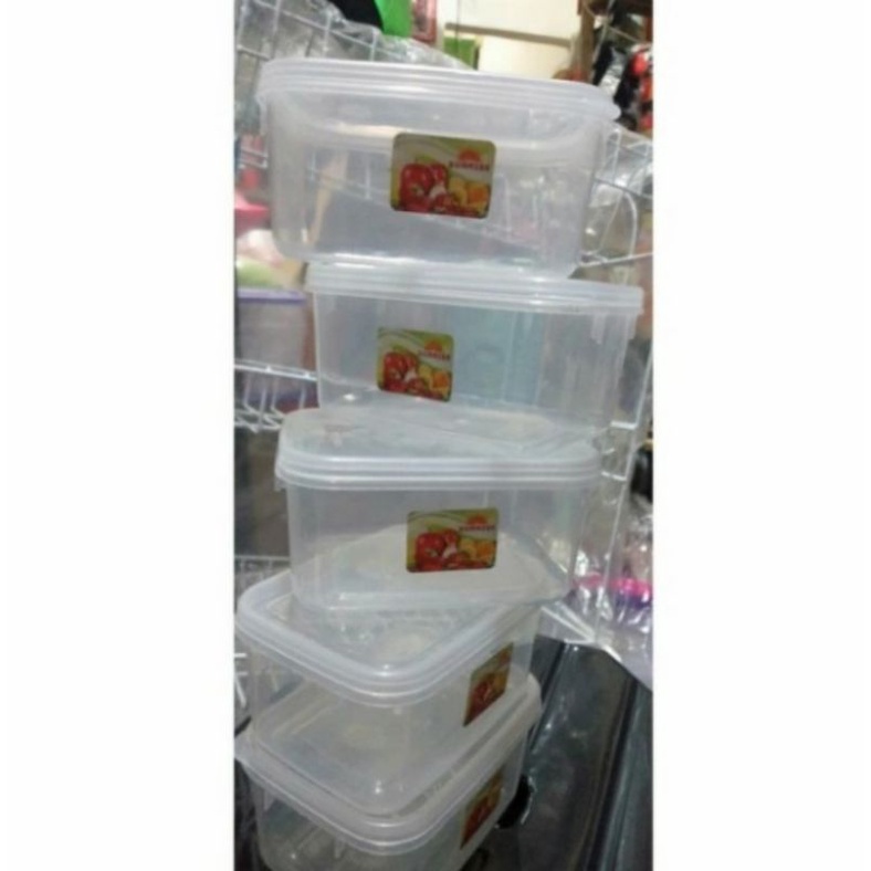 FOOD BOX 500 ML Plastik / Kotak Makan 500ml / Toples SUNRISE