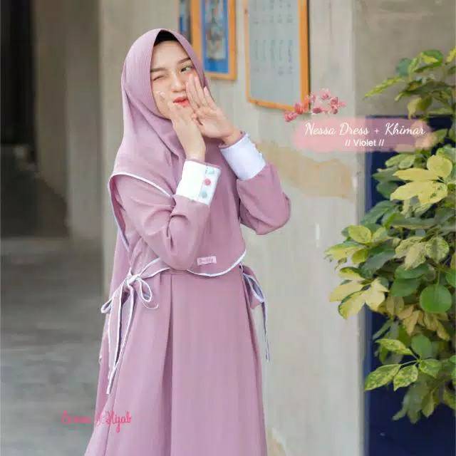 Nessa dress + khimar original by ermahijab