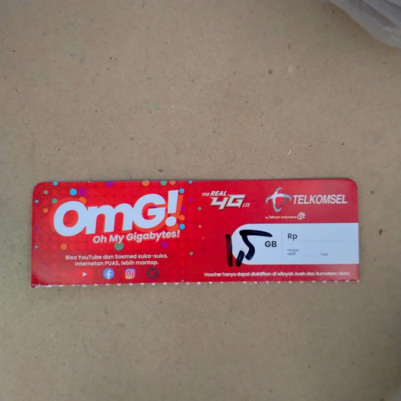 Voucher Telkomsel 1.5gb Sumut-Aceh