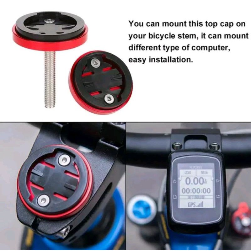 Dudukan speedo meter garmin bryton cat eye bracket tempat extender mount holder wireless Mounting Tempat speedo computer sepeda bisa mtb roadbike balap road bike