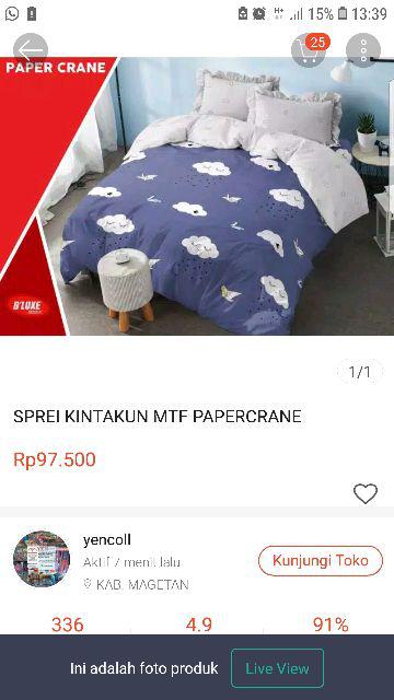 Sprei 160 Vito Motif Animalkingdom/ Doubletree/royalruby/trafficjam/unicorn/yellowduck