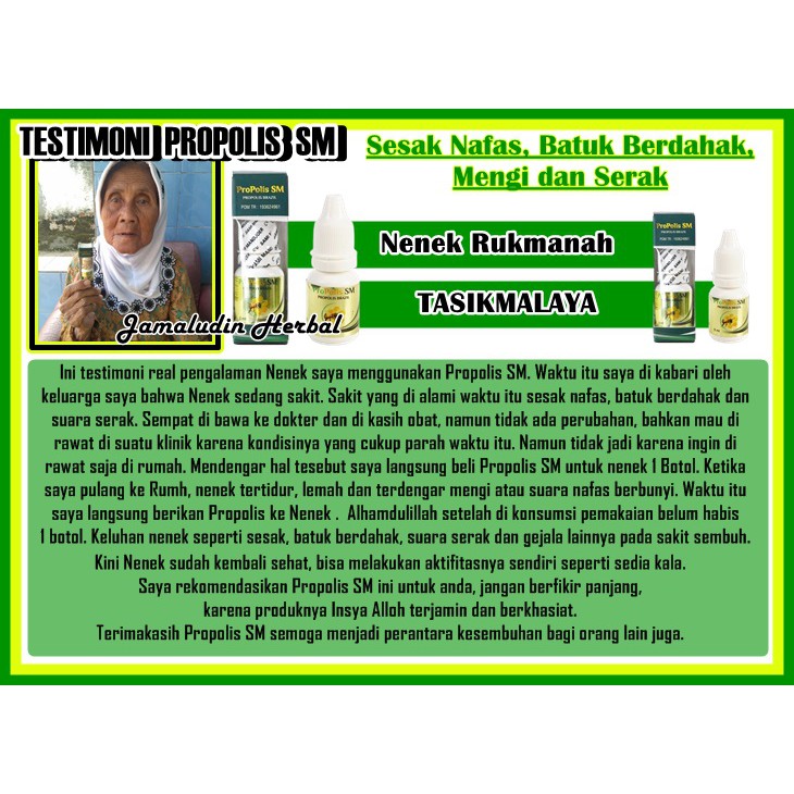COD !! Obat Tradisional Untuk Sesak Napas - Cara Mengatasi Nafas Terasa Berat - PROPOLIS SM ASLI-4