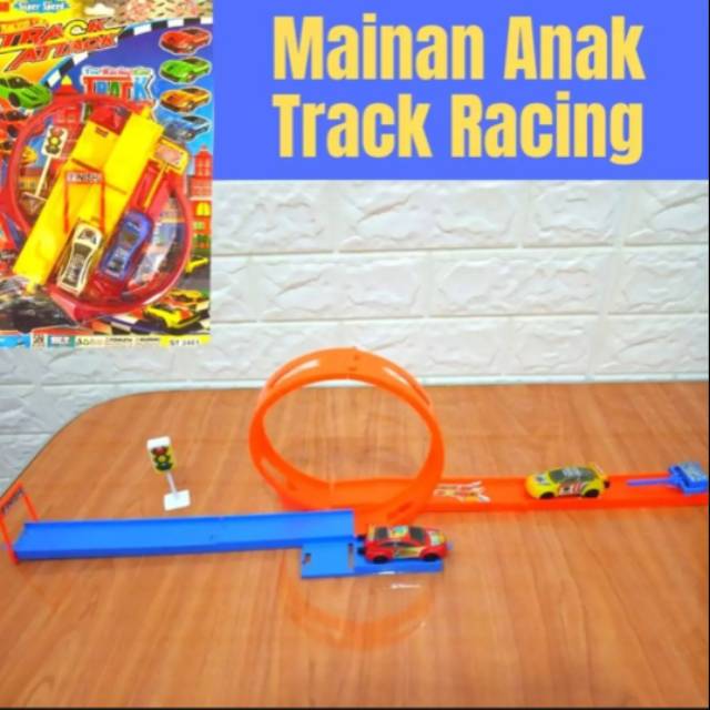 Mainan mobil track racing