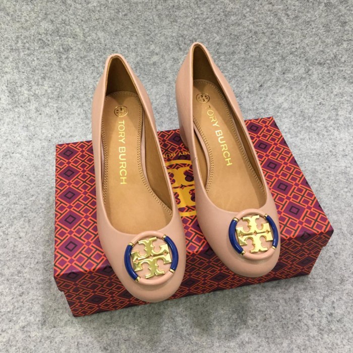 tory burch yellow pumps