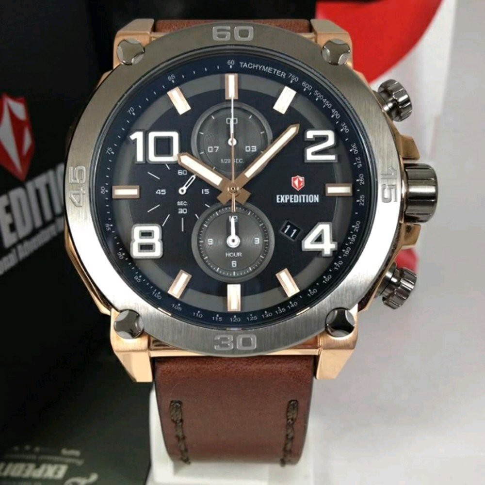 Jam Tangan Pria Expedition 6766  47mm xkrak Original
