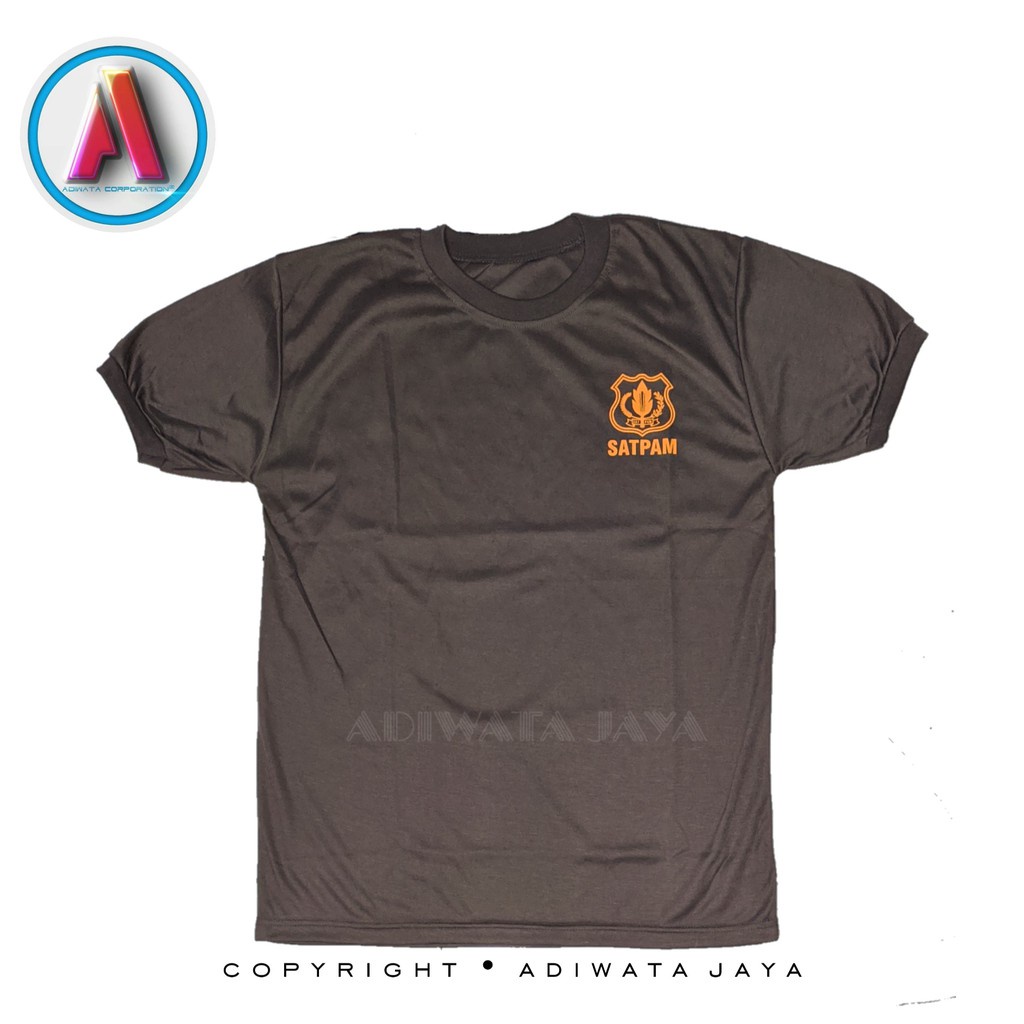 Baju Kaos Security Satpam Securiti Sekurity Sekuriti Lengan Tangan Pendek Terbaru / Tulisan Oren