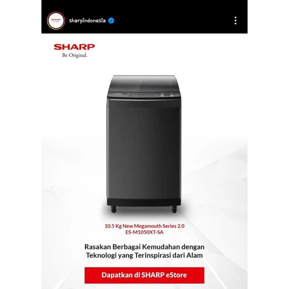 Sharp Washing Machine Es-M8500XT