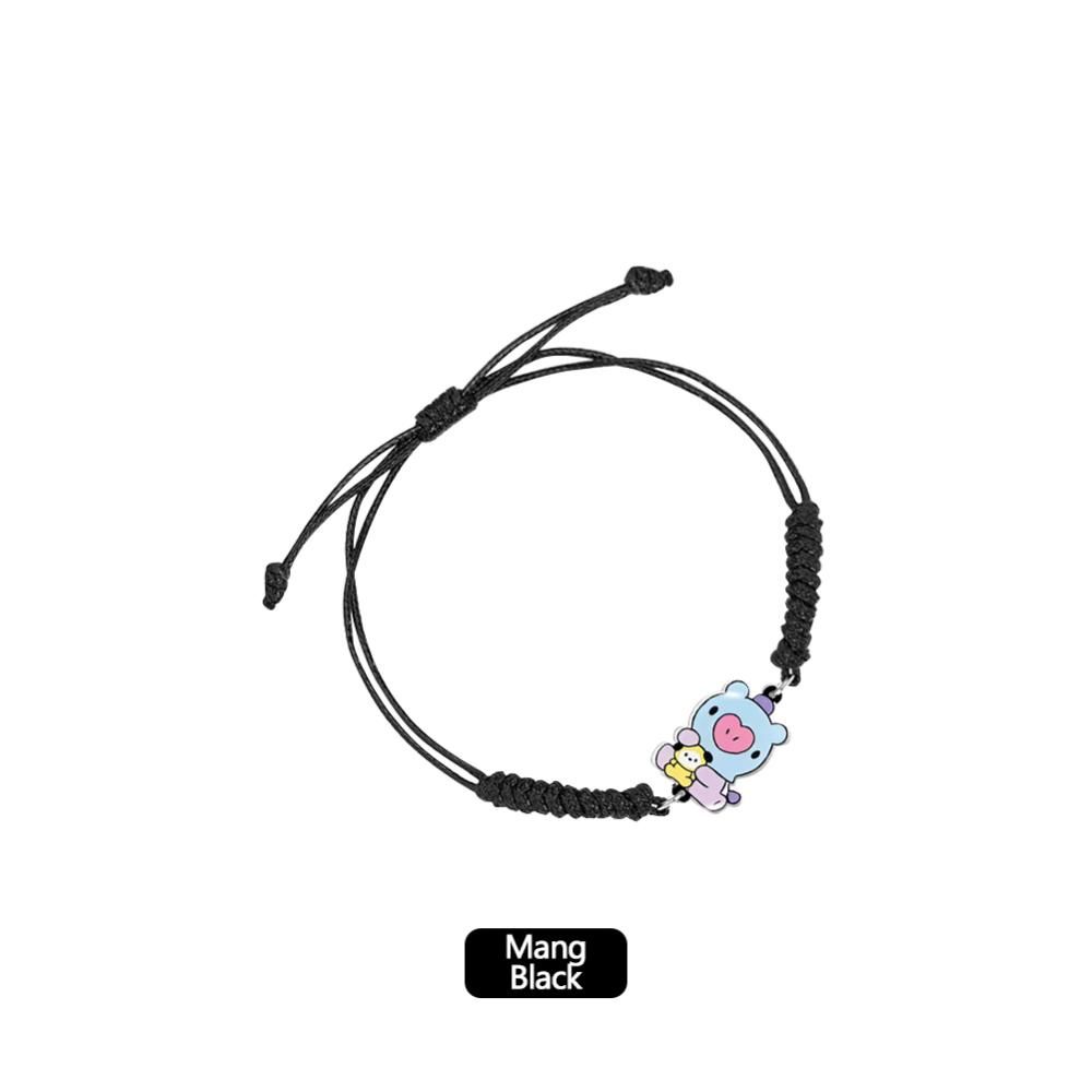 Timekey BTS BT21 Gelang Tangan Tali Merahhitam Handmade Unik Untuk Pasanganpriawanita L2O1